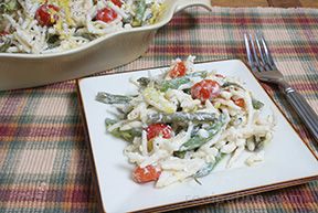 Pasta with Grean Beans and Tomatoes