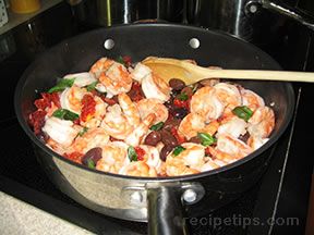 Shrimp Spaghetti and Cheese