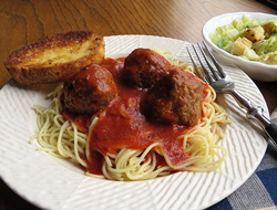 Spaghetti with Meatballs and Sauce