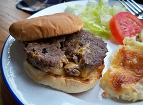 cheesy burgers Recipe