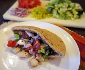 Greek Chicken Pitas