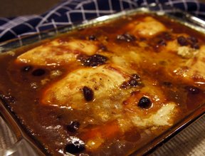 Baked Chicken Breasts with Cranberry Sauce Recipe