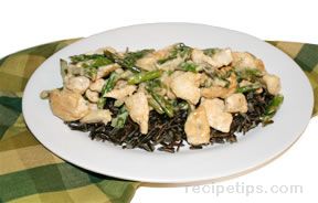 wild rice chicken and asparagus salad Recipe