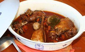 Coq au Vin  (Chicken in wine sauce) Recipe