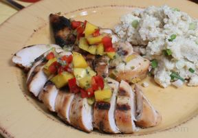 lime grilled chicken with mango salsa Recipe