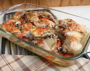 oven baked chicken and vegetables Recipe