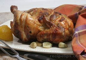 garlic lemon-pepper rotisserie chicken Recipe