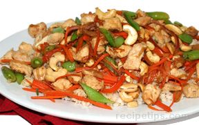 Stir-fried Chicken with Vegetables and Rice