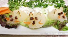 pear bunny salad Recipe