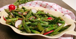 Asparagus Snap Pea and Radish Salad