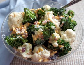 Cauliflower and Broccoli Salad Recipe