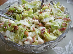 Cauliflower Lettuce Salad