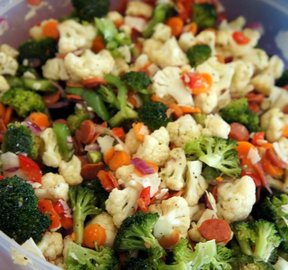 Colorful Italian Vegetable Salad