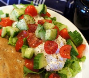 cottage cheese vegetable salad Recipe