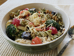 Crab & Veggie Pasta Salad Recipe