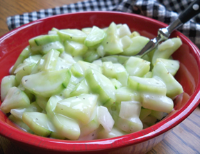 creamy cucumbers Recipe