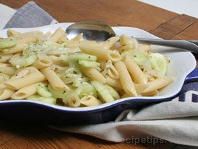 cucumber and onion pasta salad Recipe