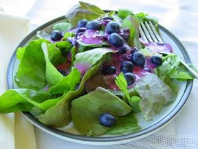 Mixed Greens Salad with Blueberry Vinaigrette Recipe