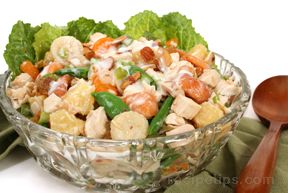 Oriental Fruit Salad with Chicken Recipe