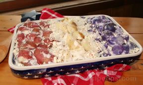 Red, White, and Blue Potato Salad Recipe