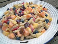 summer fruit pasta salad Recipe