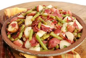 green bean and bacon potato salad Recipe