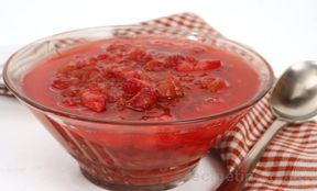 Rhubarb and Strawberry Sauce