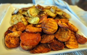 roasted potatoes  sweet potatoes Recipe