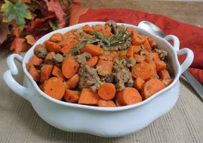 Sauteed Carrots with Sausage