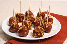 Easy Barbecued Meatballs