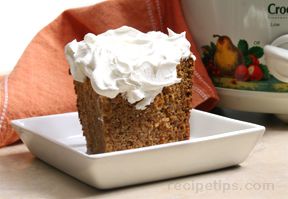 slow cooker carrot cake Recipe