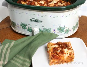 slow cooker lasagna Recipe