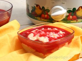 slow cooker rice pudding with raspberry sauce Recipe