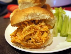 Slow Cooker Buffalo Chicken Sandwiches Recipe