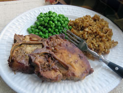 Slow Cooker Pork Chops and Rice