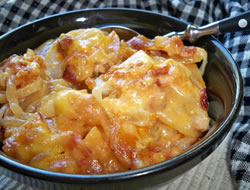 Slow Cooker Scalloped Potatoes  Bacon Recipe