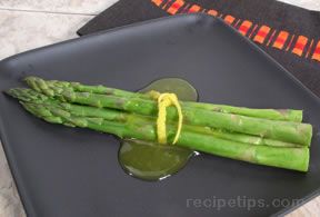 Asparagus with Lemon Sauce Recipe