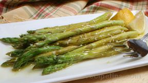 Asparagus with Lemon Zest and Vinaigrette Recipe
