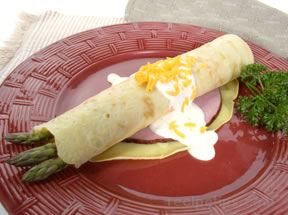 Asparagus and Ham Crêpe