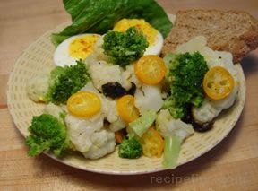 Broccoli and Cauliflower with Kumquats