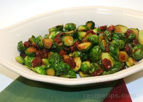 brussels sprouts with bacon and cherries Recipe