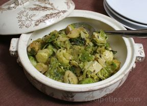 Braised Brussels Sprouts with Sage Butter