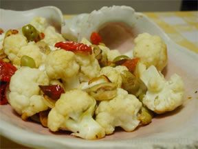 Cauliflower with Sundried Tomatoes and Olives Recipe