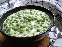 creamed sweet peas Recipe