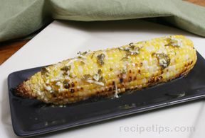 Grilled Corn with Lemon - Lime Sauce