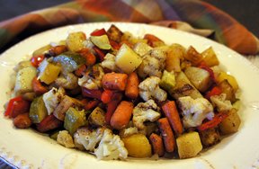 Oven Roasted Autumn Vegetables