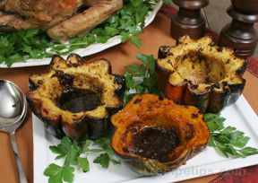 Roasted Squash with Chiles and Honey