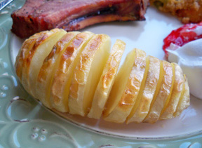 Sliced Oven Baked Potatoes Recipe