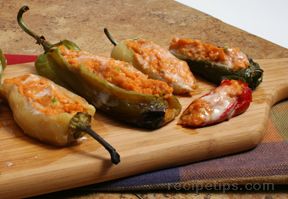 Sweet Potato and Cheese Stuffed Chiles Recipe