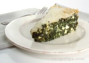 Spanakopita Spinach  Cheese Pie